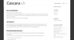 Desktop Screenshot of cascara.ch
