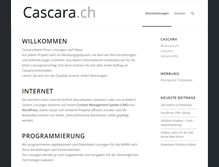 Tablet Screenshot of cascara.ch